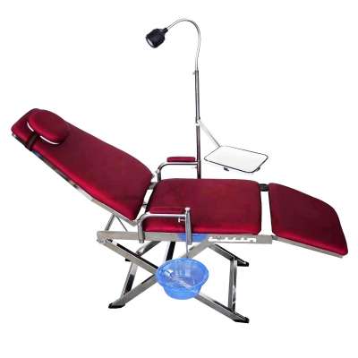 Dental Portable Chair Unit Mobile Folding Chair with Led Light Work